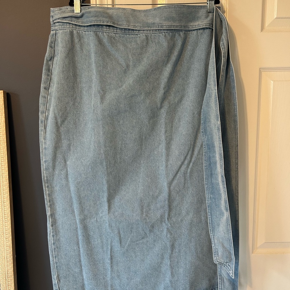 Never Fully Dressed Denim Jasper Wrap Skirt